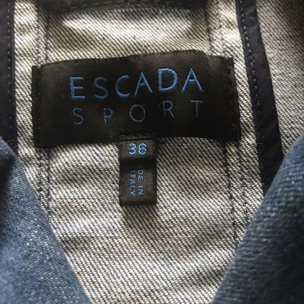 Escada vintage‎ sport denim jacket - Picture 8 of 13